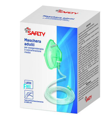 MASCHERA PER OSSIGENOTERAPIA CON TUBO 200CM - latuafarmacia.org