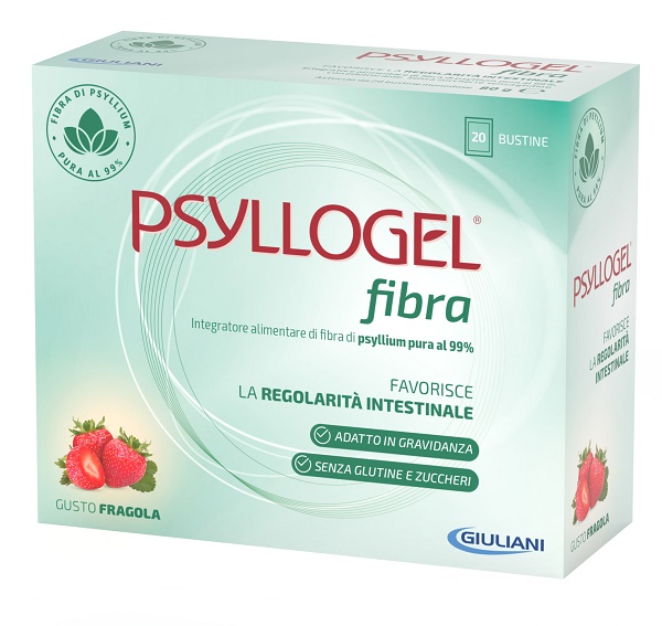 PSYLLOGEL FIBRA FRAGOLA 20 BUSTINE - latuafarmacia.org