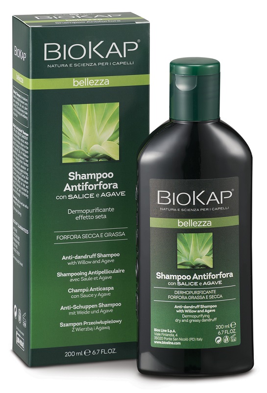 BIOKAP BELLEZZA SHAMPOO ANTIFORFORA 200 ML BIOSLINE - latuafarmacia.org