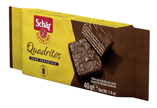 SCHAR QUADRITOS WAFER CON CACAO RICOPERTI DI CIOCCOLATO FONDENTE 40 G - latuafarmacia.org