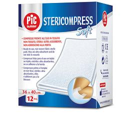 GARZA STERICOMPRESS SOFT XL TNT 36X40CM 12 PEZZI - latuafarmacia.org