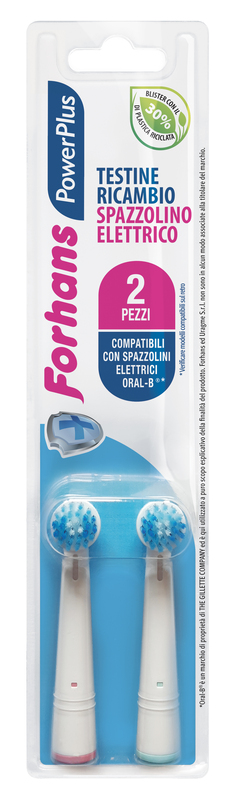 FORHANS POWER PLUS TESTINA 2 PEZZI RICAMBIO - latuafarmacia.org