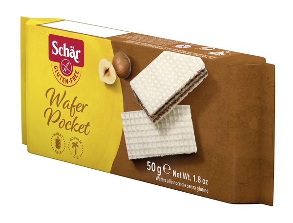 SCHAR WAFER POCKET ALLA NOCCIOLA 50 G - latuafarmacia.org