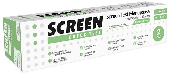 SCREEN TEST RAPIDO FSH/MENOPAUSA URINA 2 PEZZI - latuafarmacia.org