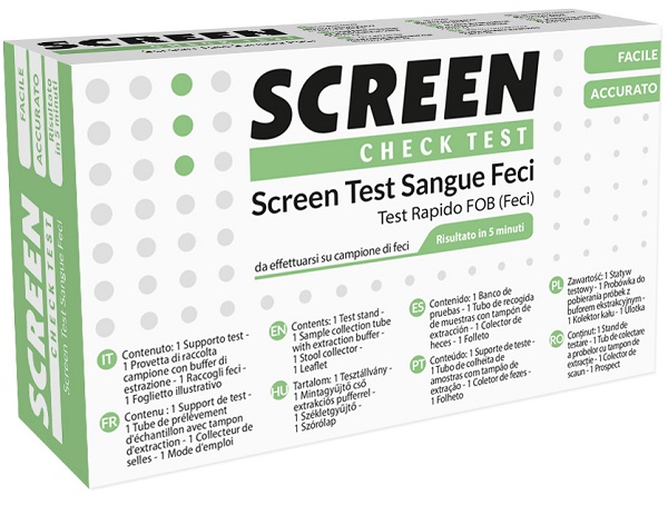 SCREEN TEST RAPIDO PRESENZA DI SANGUE OCCULTO NELLE FECI SCREEN TEST FOB - latuafarmacia.org