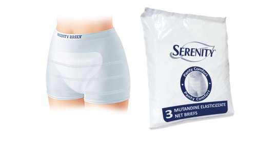 MUTANDINA A RETE PER INCONTINENZA SERENITY PANTY COMFORT L 3 PEZZI - latuafarmacia.org