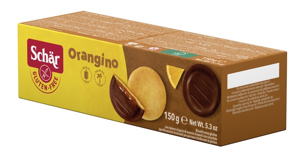 SCHAR ORANGINO BISCOTTI CON RIPIENO AL GUSTO DI ARANCIA RICOPERTI CON CIOCCOLATO 150 G - latuafarmacia.org
