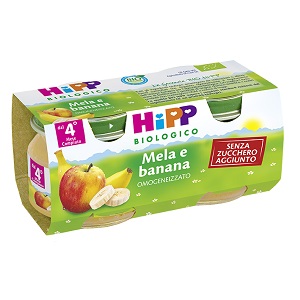 HIPP BIO FRUTTA GRATTUGGIATA MELA BANANA 4X100 G - latuafarmacia.org