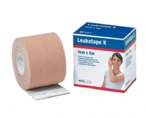 BENDA ADESIVA LEUKOTAPE K PER TAPING FISIOTERAPICO LARGHEZZA 5 CM LUNGHEZZA 5 M COLOR CARNE IN ROTOLO - latuafarmacia.org
