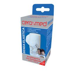 BENDA ELASTICA CEROXMED 10X450 CM CON GANCIO 1 PEZZO - latuafarmacia.org