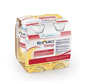 RESOURCE ENERGY VANIGLIA 4 BOTTIGLIE 200 ML NUOVO PACKAGING - latuafarmacia.org
