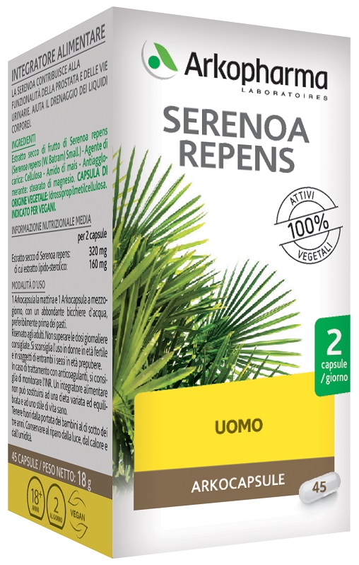 SERENOA REPENS 45 CAPSULE - latuafarmacia.org