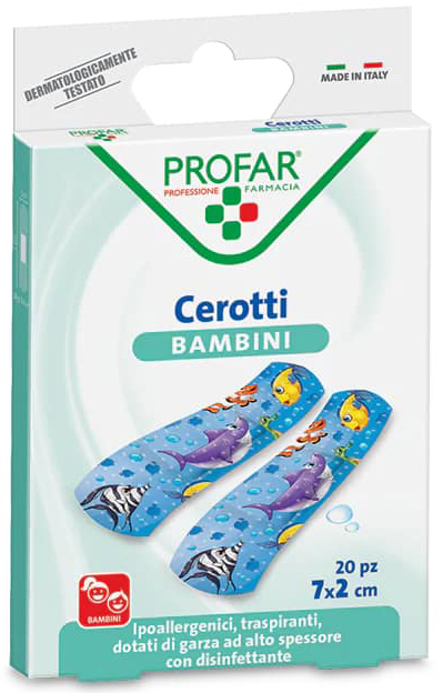 CEROTTO BAMBINI 7X2 CM 20 PEZZI PROFAR - latuafarmacia.org