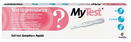 TEST DI GRAVIDANZA RAPIDO HCG MYTEST 1 PEZZO - latuafarmacia.org