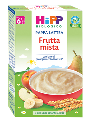 HIPP BIO PAPPA LATTEA FRUTTA MISTA 250 G - latuafarmacia.org