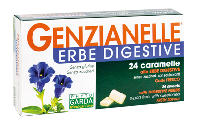 GENZIANELLE ERBE DIGESTIVE SENZA ZUCCHERO 24 CARAMELLE - latuafarmacia.org