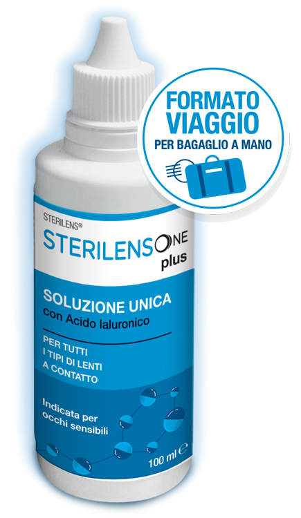 SOLUZIONE UNICA STERILENS ONE PLUS CON ACIDO IALURONICO 100 ML - latuafarmacia.org
