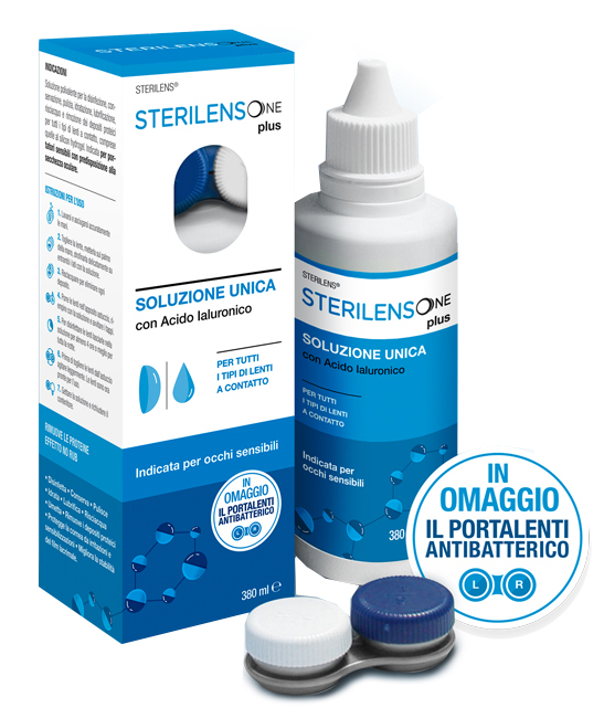 SOLUZIONE UNICA STERILENS ONE PLUS CON ACIDO IALURONICO 380 ML - latuafarmacia.org