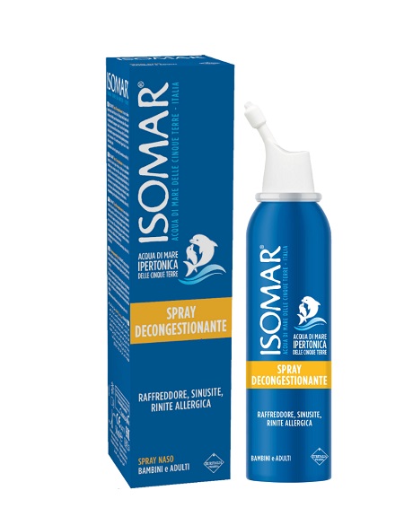 ISOMAR NASO CHIUSO SOLUZIONE ACQUA DI MARE IPERTONICA PER DECONGESTIONE NASO CHIUSO 50 ML - latuafarmacia.org