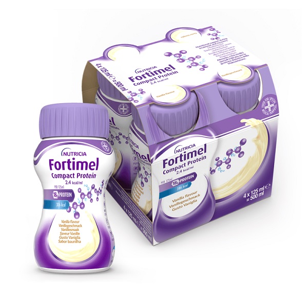 FORTIMEL COMPACT PROTEIN VANIGLIA 4 BOTTIGLIE DA 125 ML - latuafarmacia.org