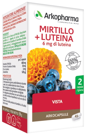 ARKO CAPSULE MIRTILLO+LUTEINA 45 CAPSULE - latuafarmacia.org