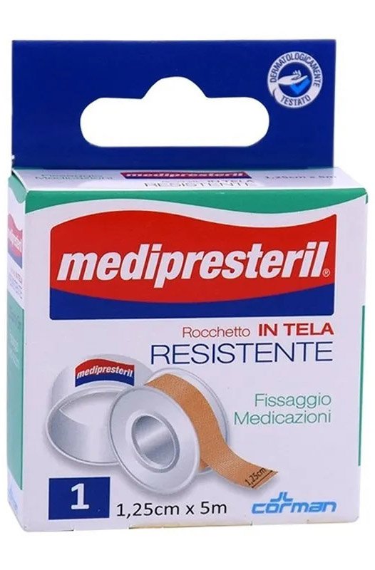 CEROTTO IN ROCCHETTO MEDIPRESTERIL IN TELA RESISTENTE M5X1,25CM - latuafarmacia.org