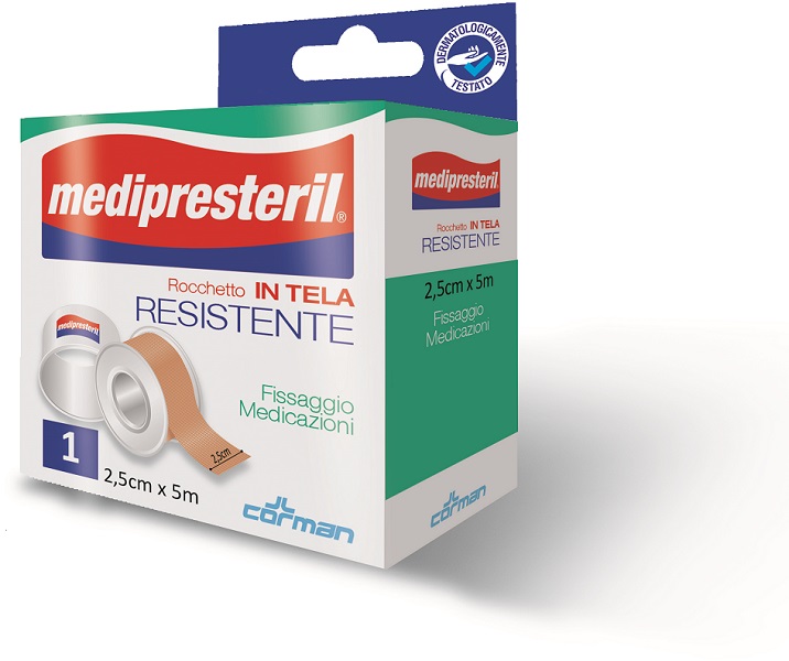 CEROTTO IN ROCCHETTO IN TELA MEDIPRESTERIL 5X250CM - latuafarmacia.org