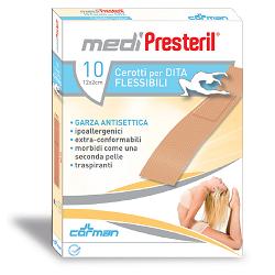 CEROTTO PER DITA MEDIPRESTERIL FLESSIBILE 12X2CM 10 PEZZI - latuafarmacia.org