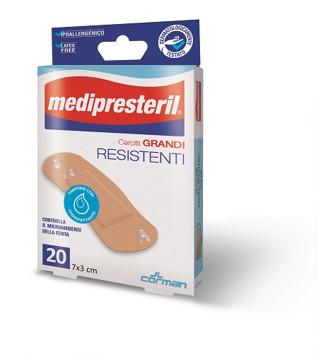 CEROTTO MEDIO MEDIPRESTERIL RESISTENTE 7X2CM 20 PEZZI - latuafarmacia.org