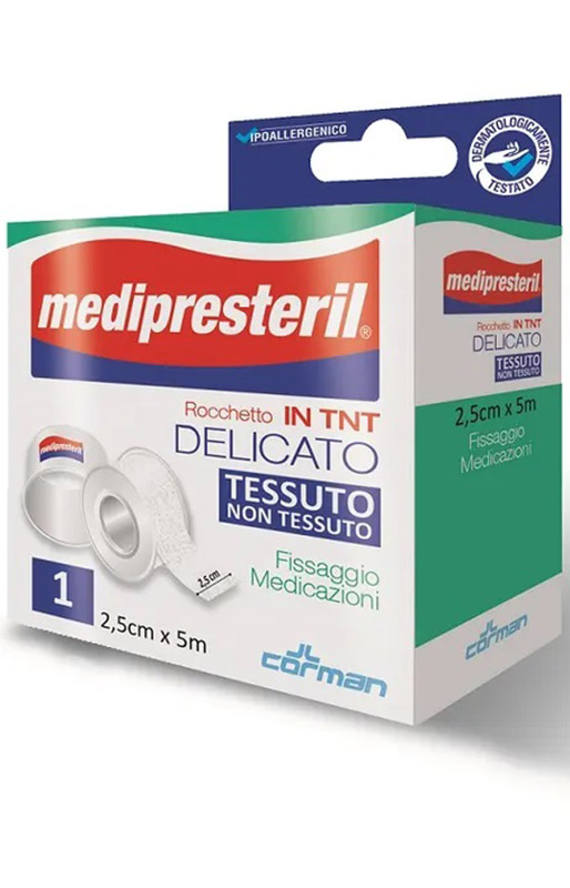 CEROTTO MEDIPRESTERIL DISPENSER TESSUTO NON TESSUTO 5X250CM - latuafarmacia.org