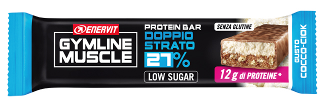 ENERVIT GYMLINE MUSCLE PROTEIN BAR 27% DOPPIO STRATO COCCO-CIOK 1 PEZZO - latuafarmacia.org