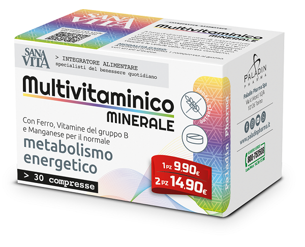 SANAVITA MULTIVITAMINICO MINERALE 30 COMPRESSE - latuafarmacia.org