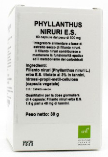 PHYLLANTHUS NIRURI ESTRATTO SECCO 60 CAPSULE - latuafarmacia.org