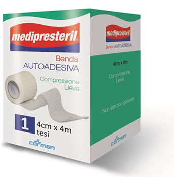 BENDA ADESIVA MEDIPRESTERIL 4X400CM - latuafarmacia.org