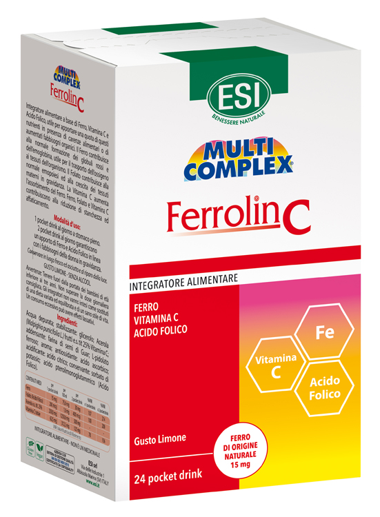 ESI FERROLIN C POCKET DRINK 24 BUSTINE - latuafarmacia.org