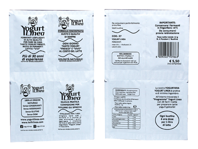 YOGURT LINEA FERMENTI LIOFILIZZATI 4 BUSTINE DA 6,5 G - latuafarmacia.org