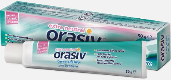 ORASIV EXTRA CREMA NEUTRAL ADESIVA PER PROTESI DENTARIA 50 G - latuafarmacia.org