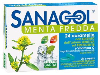 SANAGOL MENTA FREDDA 24 CARAMELLE - latuafarmacia.org