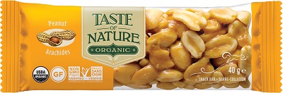 TASTE OF NATURE BARRETTA ALLE ARACHIDI BIO VEGAN AD ALTO CONTENUTO DI FIBRE 40 G - latuafarmacia.org