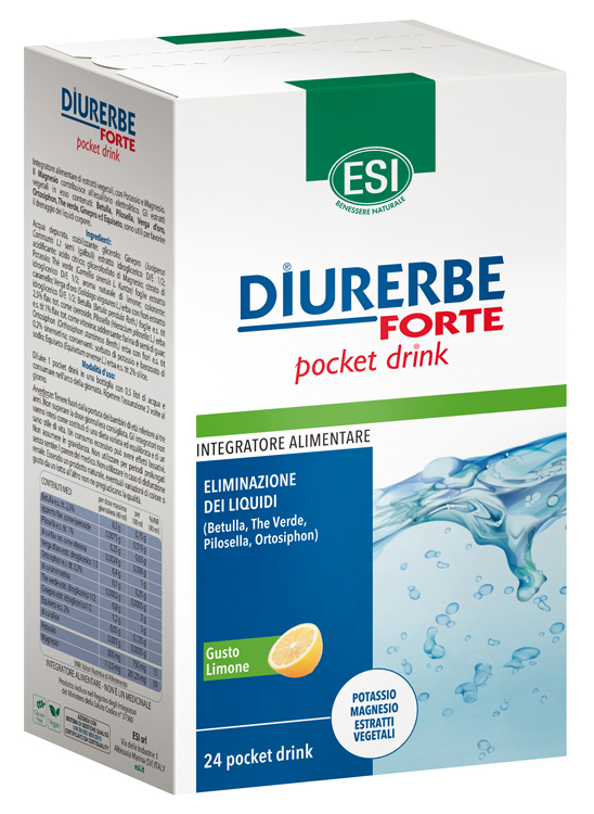 ESI DIURERBE FORTE POCKET DRINK LIMONE 24 X 20 ML - latuafarmacia.org
