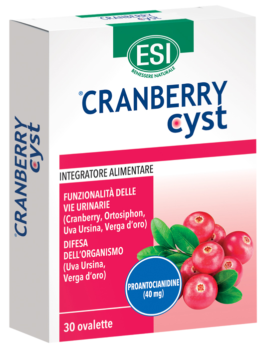 ESI CRANBERRY CYST 30 OVALETTE - latuafarmacia.org