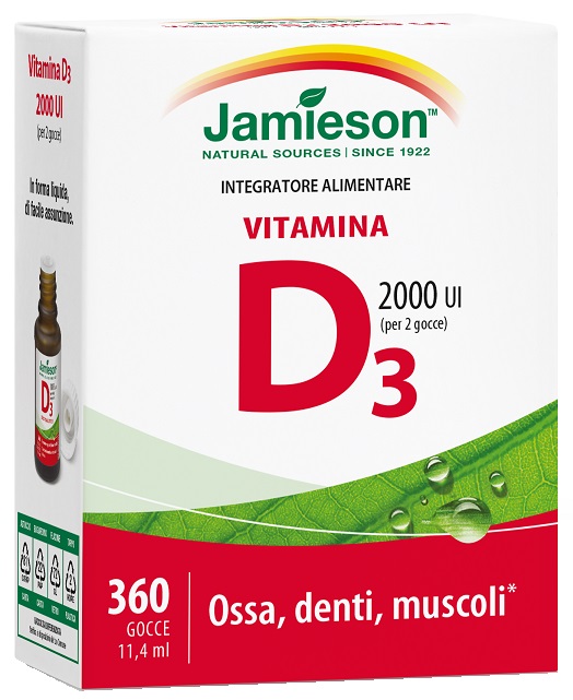 JAMIESON VITAMINA D GOCCE 11,4 ML - latuafarmacia.org