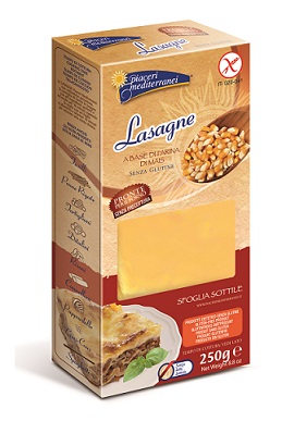 PIACERI MEDITERRANEI PASTA FARINA MAIS LASAGNE 250 G - latuafarmacia.org