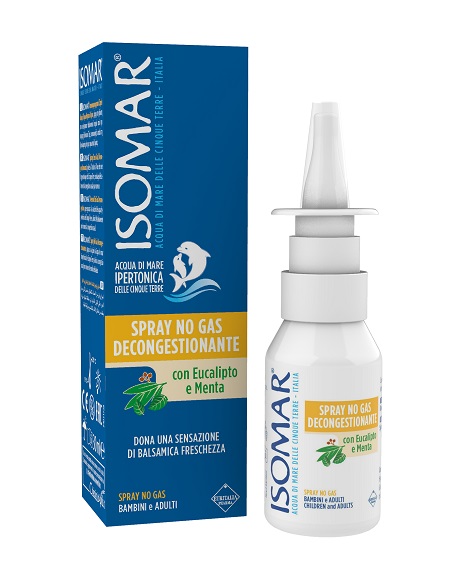 ISOMAR SOLUZIONE ACQUA MARE NASO IPERTONICA NASO SPRAY DECONGESTIONANTE 30 ML - latuafarmacia.org