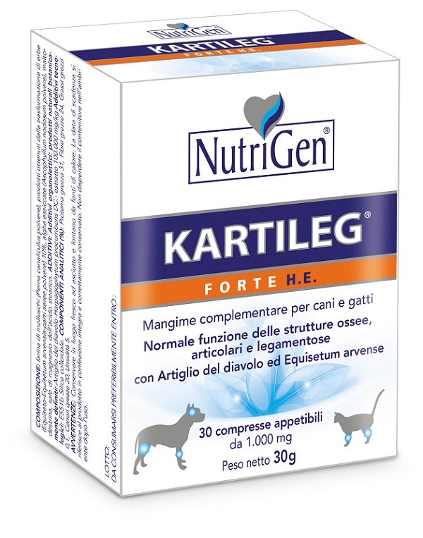 KARTILEG FORTE HE 60 COMPRESSE APPETIBILI NUTRIGEN - latuafarmacia.org