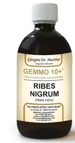GEMMO 10+ RIBES NERO 500 ML LIQUIDO ANALCOLICO - latuafarmacia.org