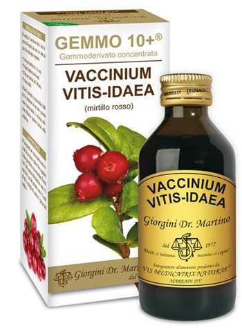 GEMMO 10+ MIRTILLO ROSSO LIQUIDO ANALCOLICO 100 ML - latuafarmacia.org