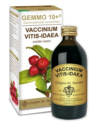 GEMMO 10+ MIRTILLO ROSSO LIQUIDO ANALCOLICO 200 ML - latuafarmacia.org