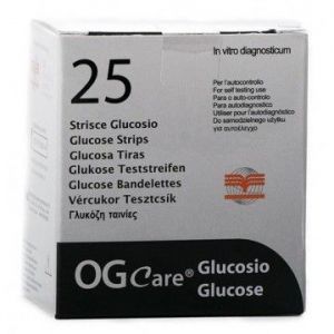 STRISCE MISURAZIONE GLICEMIA OGCARE 25 PEZZI - latuafarmacia.org