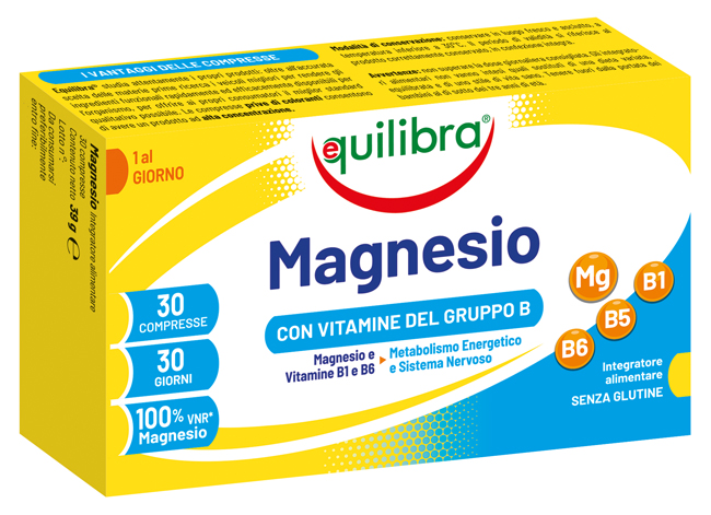 MAGNESIO CON VITAMINE GRUPPO B 30 COMPRESSE - latuafarmacia.org